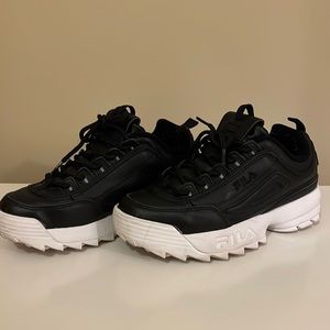 Fila Womens Disruptors II in Black